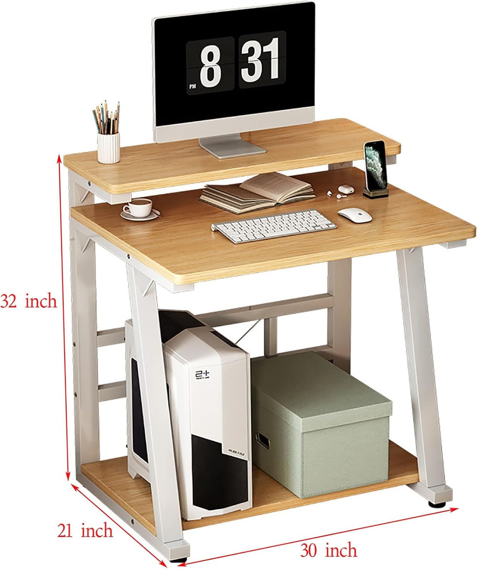 Amazon.co.jp: モダン シンプル スタイル コンピューター デスク